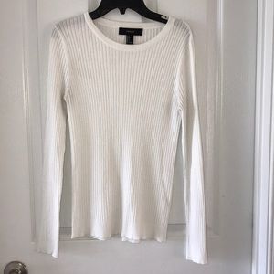 Forever 21 White Long Sleeve Sweater